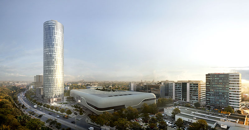 Skytower in Bucharest, Romania